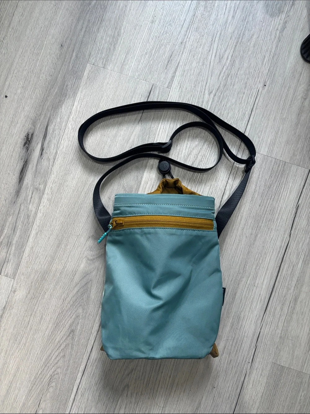 lululemon athletica crossbody bag lululemon athletica teal crossbody bag with mustard accents